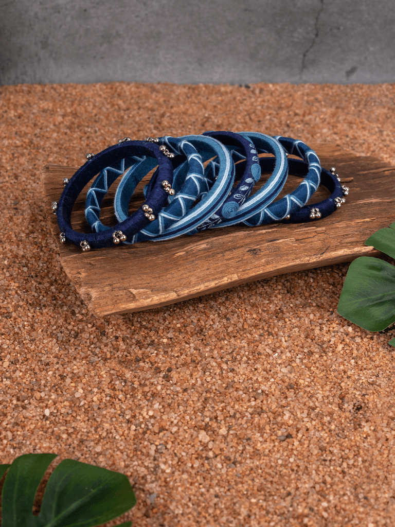 Ramzan Ravi Thread Ravi Handmade Thread Bangles Set | Taasha Craft